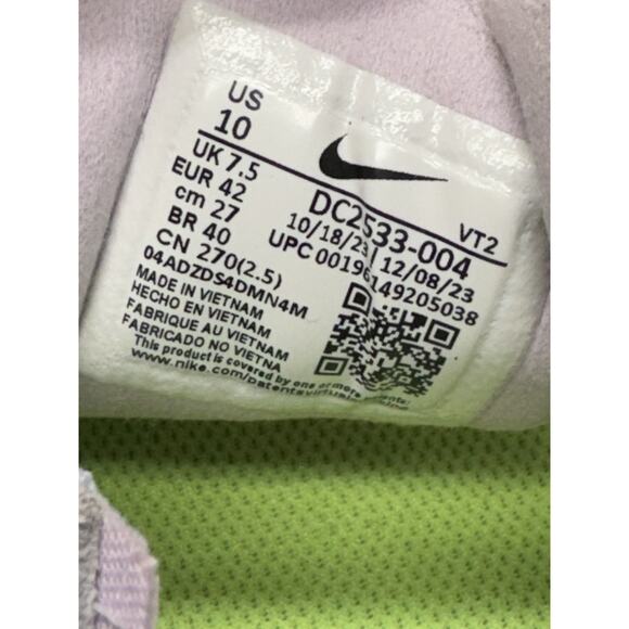 Nike Women's 10 Waffle One Athletic Shoes Football Grey/Light Thistle DC2533–004 - Picture 8 of 14